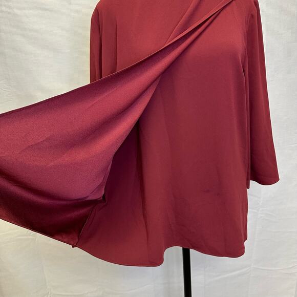 MM. LaFleur Red Long Sleeve Blouse - Size M - Picture 7 of 11